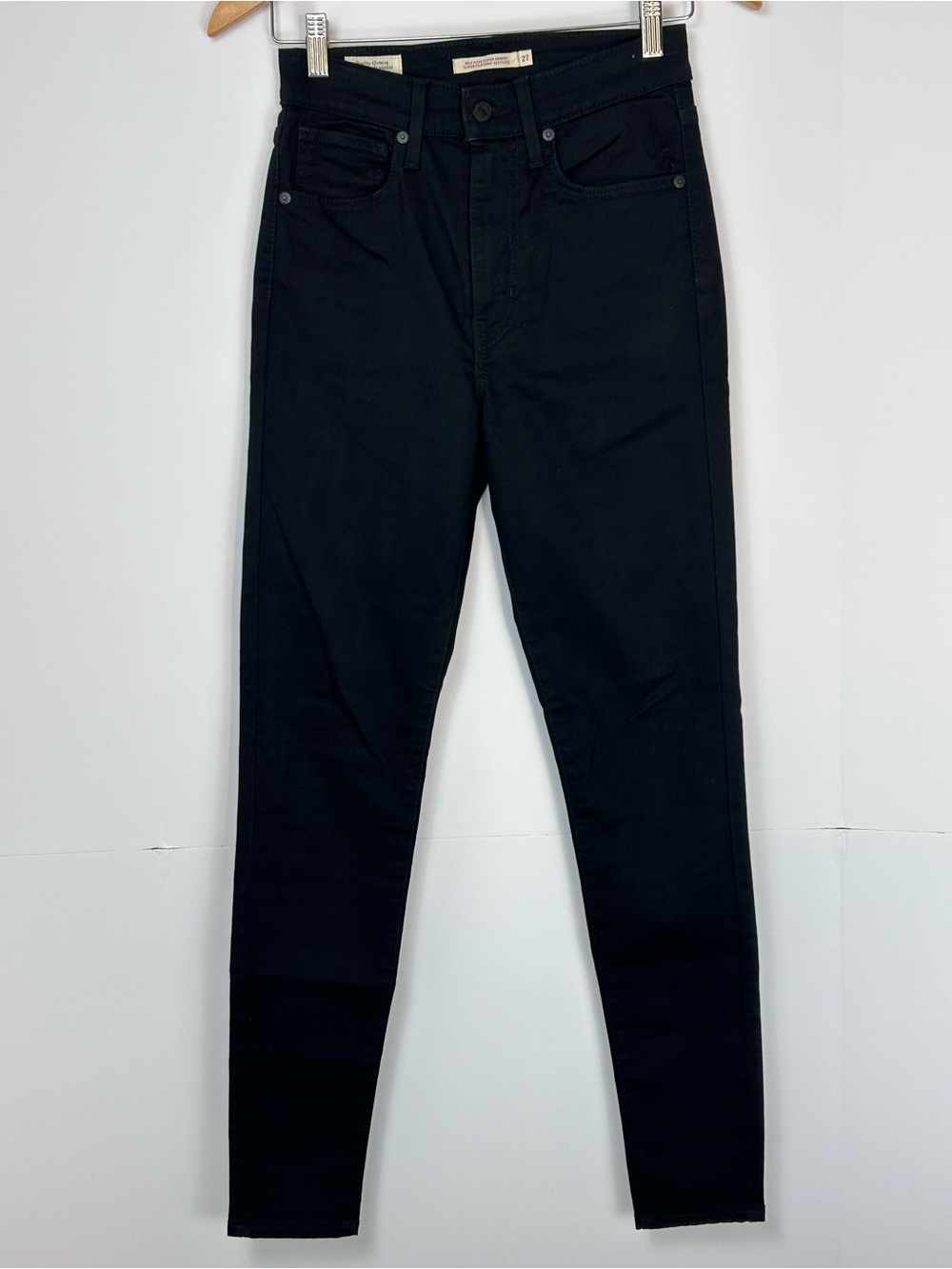 Levi’s Mile High Super Skinny Black High Rise Jeans Size 27